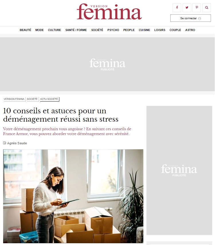 Article de presse Femina-France Armor